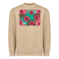 Mushroom easter spring leopard serape background Heavyweight Sweatshirt - Artiststas