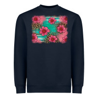 Navy easter spring leopard serape background Heavyweight Sweatshirt - Artiststas