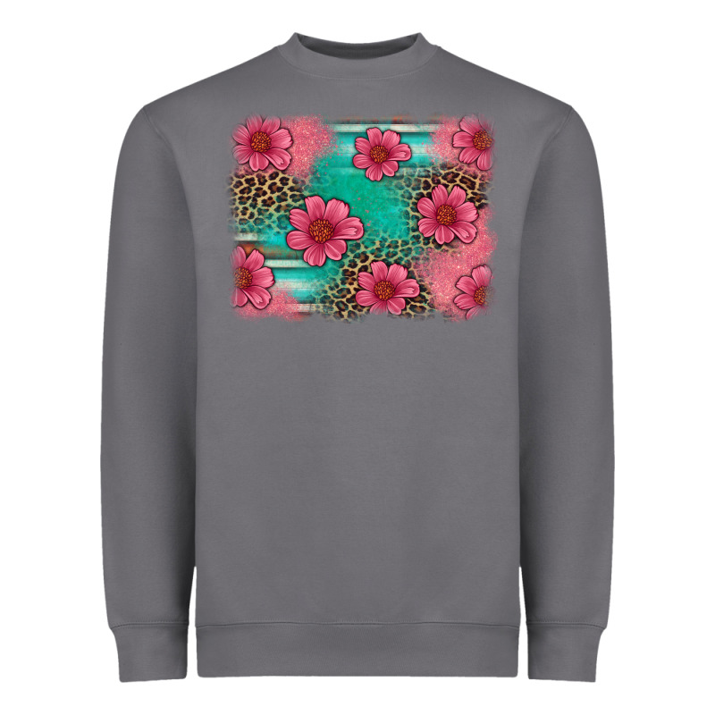 Easter Spring Leopard Serape Background Heavyweight Sweatshirt by Artiststas | Teevron