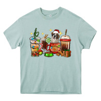 Arona Christmas coffee cups with Saint Bernard Heavy Core Tee - RanaPortraitStore