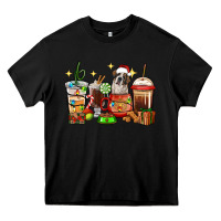 Black Christmas coffee cups with Saint Bernard Heavy Core Tee - RanaPortraitStore