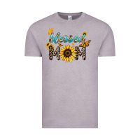 Vintage Zinc Blessed mom sunflower butterfly mother's day Vintage Tee - HowdyJamesFarm