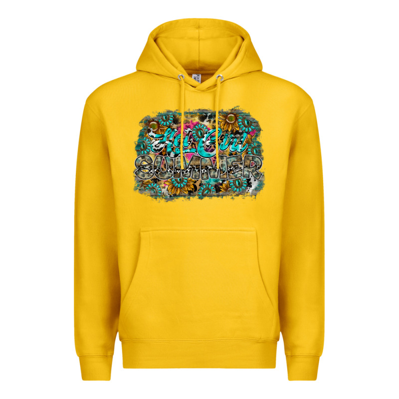 Hot Mom Summer Premium Hoodie by CowhideDigitalArt | Teevron