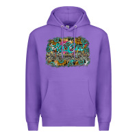 Purple hot mom summer Premium Hoodie - CowhideDigitalArt