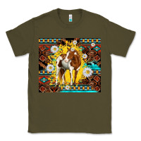 Army Green aztec tribal horse Classic Tee - TumblerDesignByShophia