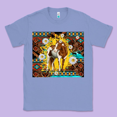 Aztec Tribal Horse Classic Tee Designed By Tumblerdesignbyshophia