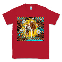 Red aztec tribal horse Classic Tee - TumblerDesignByShophia