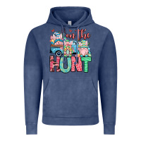 Vintage Denim Easter gnomes on the hunt Vintage Hoodie - OliviaCreatesArt