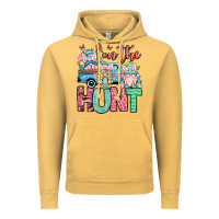 Vintage Mustard Easter gnomes on the hunt Vintage Hoodie - OliviaCreatesArt