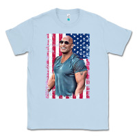Dusty Blue Dwayne The Rock Johnson Men Gift Classic Tee - maiPhamDesign