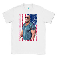 White Dwayne The Rock Johnson Men Gift Classic Tee - maiPhamDesign