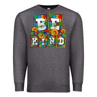 Charcoal Heather bee kind autism Premium Sweatshirt - AdoDesignShop