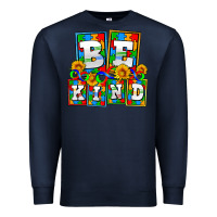 Navy bee kind autism Premium Sweatshirt - AdoDesignShop
