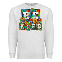 Oatmeal Heather bee kind autism Premium Sweatshirt - AdoDesignShop