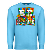 Ocean Blue bee kind autism Premium Sweatshirt - AdoDesignShop