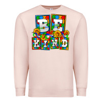 Pale Pink bee kind autism Premium Sweatshirt - AdoDesignShop