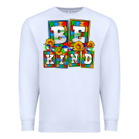 White bee kind autism Premium Sweatshirt - AdoDesignShop