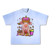 Grape Ice mardi gras pig Urban Heavy Tee - OliviaCreatesArt
