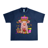 Navy mardi gras pig Urban Heavy Tee - OliviaCreatesArt