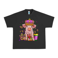 Pigment Black mardi gras pig Urban Heavy Tee - OliviaCreatesArt