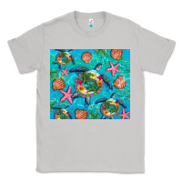Moon Dust Turtle summer seashells starfish seaweed Classic Tee - Artiststas