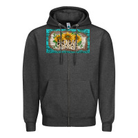 Charcoal Heather western mother's day mini  cup Zipper Hoodie - BarkalooDesign