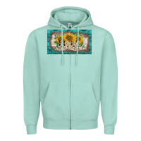 Seafoam western mother's day mini  cup Zipper Hoodie - BarkalooDesign