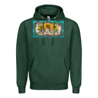 Sports Green western mother's day mini  cup Zipper Hoodie - BarkalooDesign