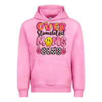 Fuchsia Pink over stimulated moms club Urban Hoodie - JahusDesignShop