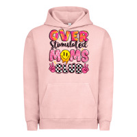 Pigment Salmon over stimulated moms club Urban Hoodie - JahusDesignShop