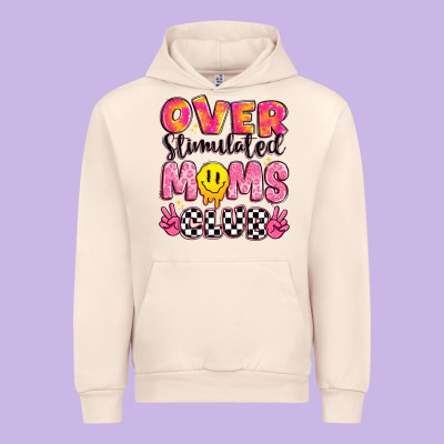 Over Stimulated Moms Club Urban Hoodie Designed By Jahusdesignshop