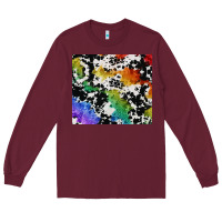 Burgundy rainbow pride cowhide tumbler Long Sleeve Tee - FaDigitalArtStudio