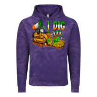 Cloud Purple I dig you St. Patrick's Vintage Hoodie - OliviaCreatesArt