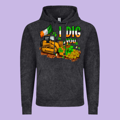 I Dig You St. Patrick's Vintage Hoodie Designed By Oliviacreatesart