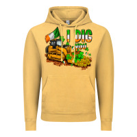 Vintage Mustard I dig you St. Patrick's Vintage Hoodie - OliviaCreatesArt