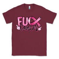 Burgundy fuck breast cancer Classic Tee - RanaPortraitStore