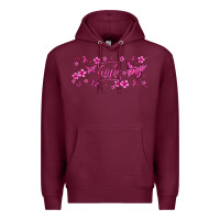 Burgundy hope breast cancer butterfly Premium Hoodie - Jasminsmagicworld