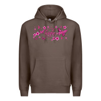 Coffee hope breast cancer butterfly Premium Hoodie - Jasminsmagicworld