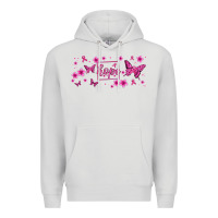 Dove Grey hope breast cancer butterfly Premium Hoodie - Jasminsmagicworld