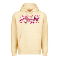 Pina Colada hope breast cancer butterfly Premium Hoodie - Jasminsmagicworld
