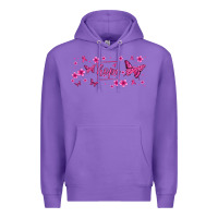 Purple hope breast cancer butterfly Premium Hoodie - Jasminsmagicworld