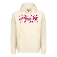 Sandshell hope breast cancer butterfly Premium Hoodie - Jasminsmagicworld
