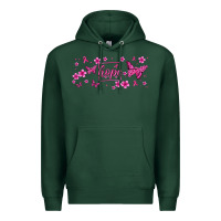 Sports Green hope breast cancer butterfly Premium Hoodie - Jasminsmagicworld