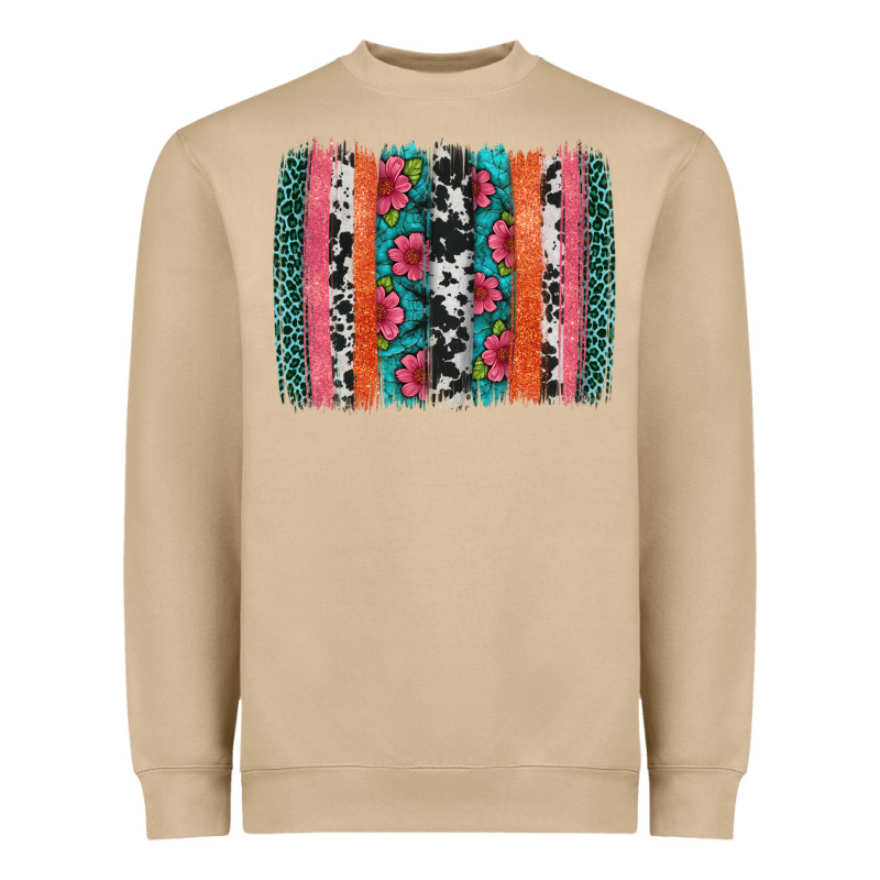 Easter Spring Floral Brushstroke Heavyweight Sweatshirt by Artiststas | Teevron