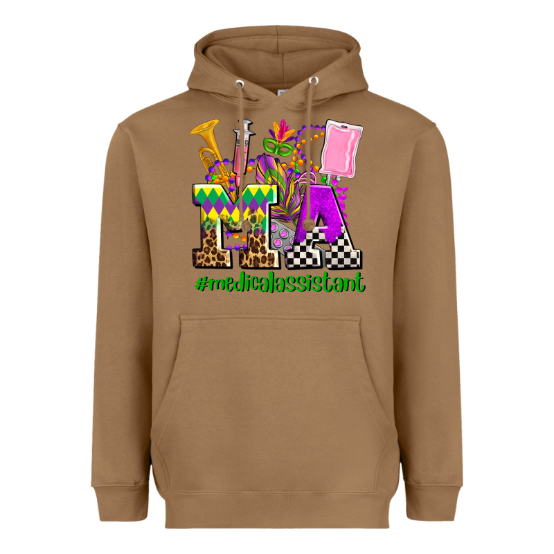 Mardi Gras Ma Medical Assistant Heavyweight Hoodie by AdoDesignShop | Teevron