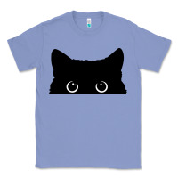 Colony Blue Peeking Cat Classic Tee - maiPhamDesign