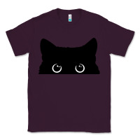 Plum Peeking Cat Classic Tee - maiPhamDesign
