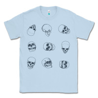 Dusty Blue Skulls Classic Tee - maiPhamDesign