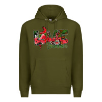 Army Green Love Summer Premium Hoodie - CowhideDigitalArt