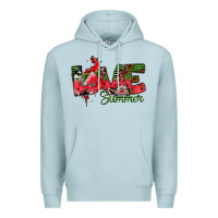 Blue Mist Love Summer Premium Hoodie - CowhideDigitalArt